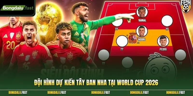 đội hình dự kiến Tây Ban Nha tại World Cup 2026