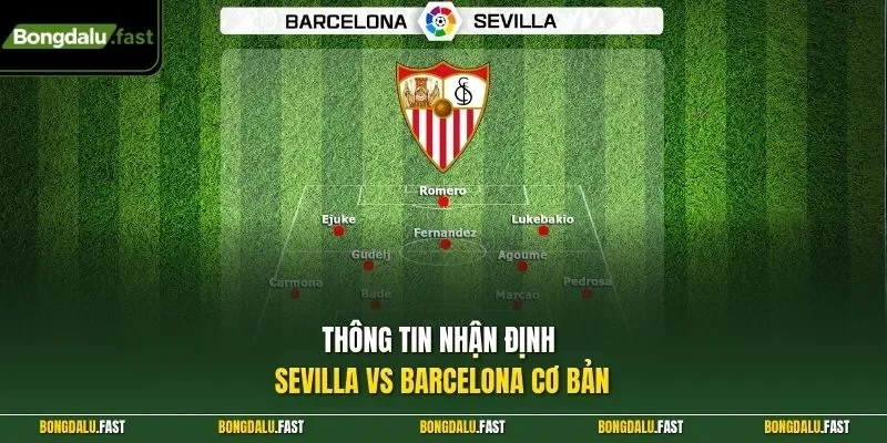 Thông tin nhận định Sevilla vs Barcelona cơ bản